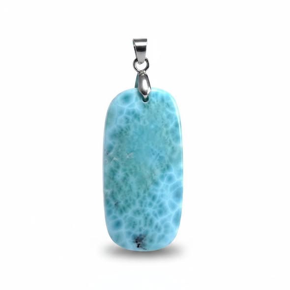 Larimar přívěsek obdelník , váha 9,55g, AA Jakost