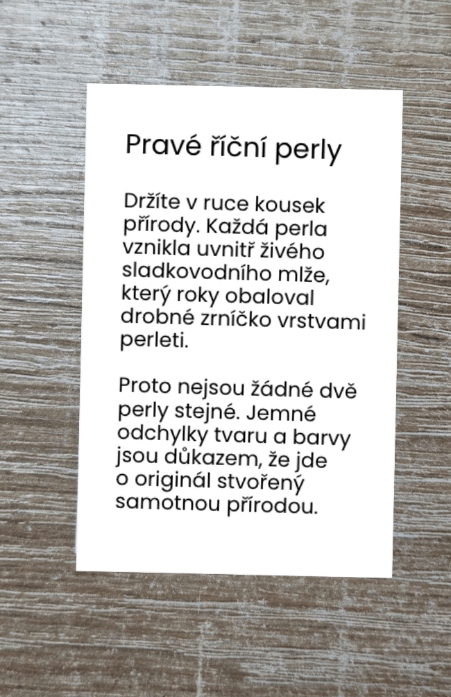 Říční perly set meruňkové náhrdelník vel. 0,5 cm, obvod 45 cm