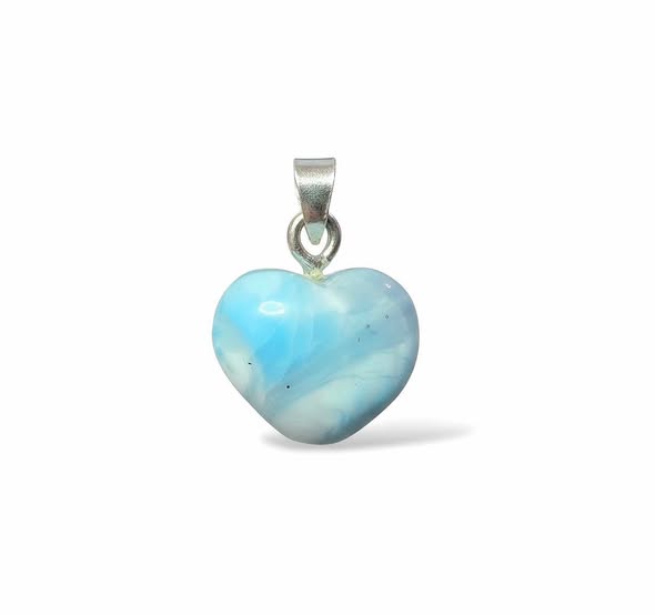 Larimar srdíčko přívěsek malé  3,41g