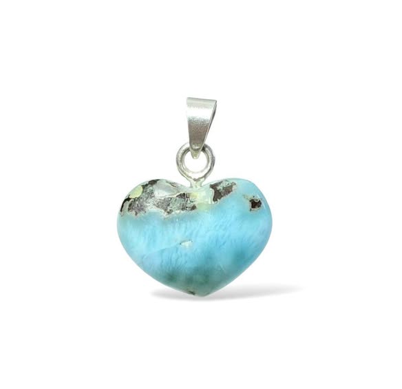Larimar srdíčko přívěsek 3,18g