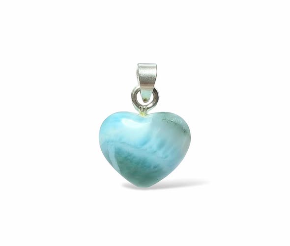 Larimar srdíčko přívěsek malé  2,56g