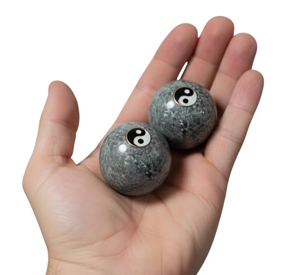 Meditační koule šedé malé 4 cm