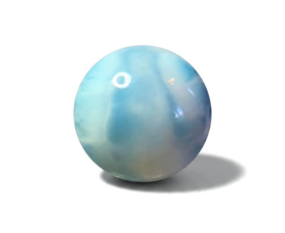 Larimar koule vel.3,1cm ,AAA jakost