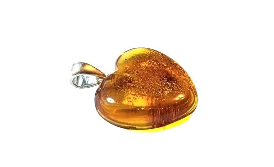 Jantar srdce přívěsek , váha 1,89g