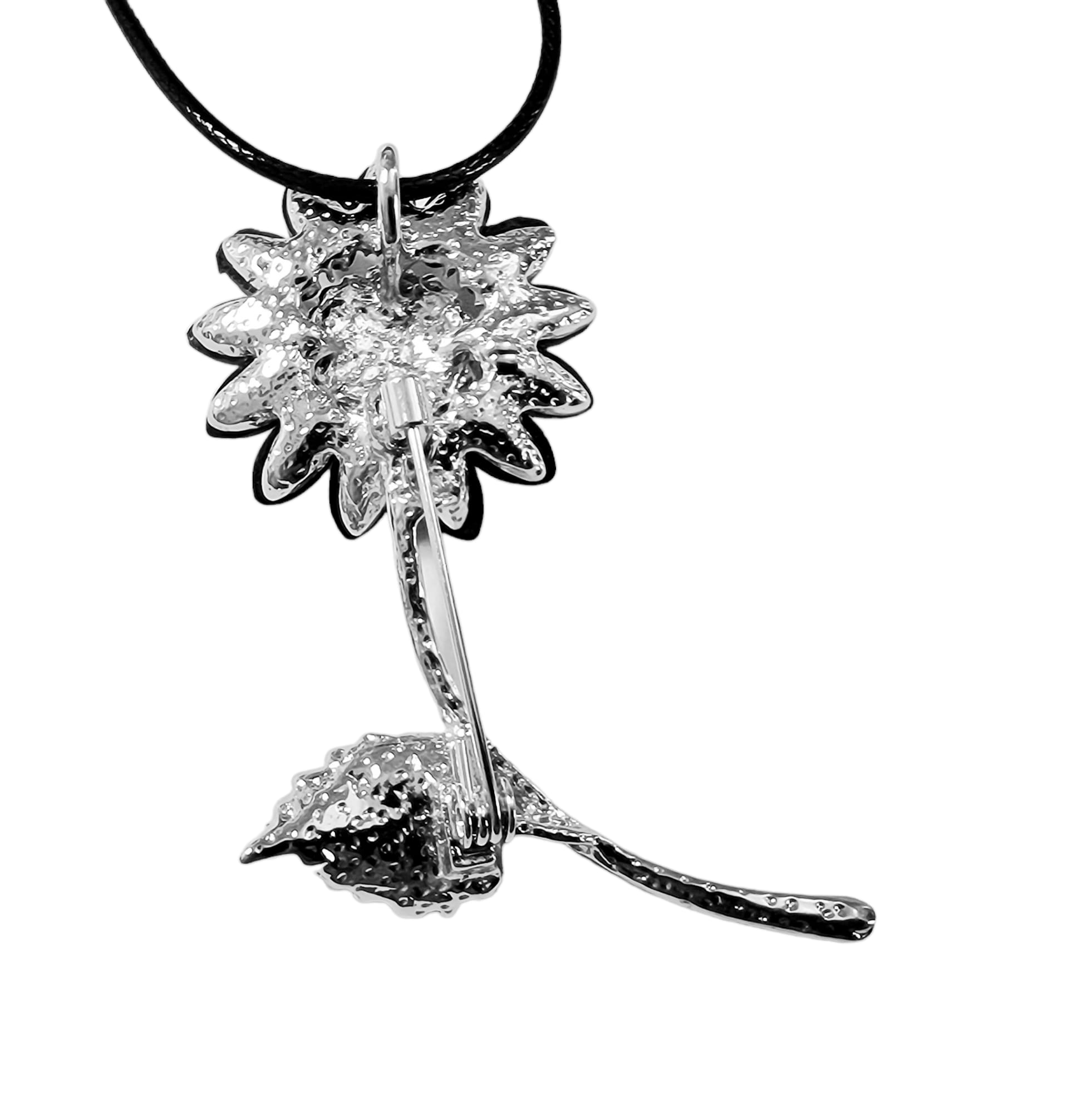 Kytka velká brož i přívěsek s perletí Paua