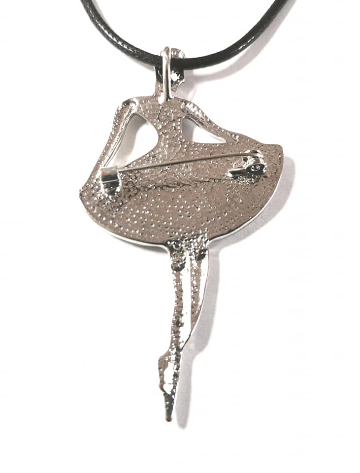 Panenka přívěsek i brož s perletí Paua č. 3