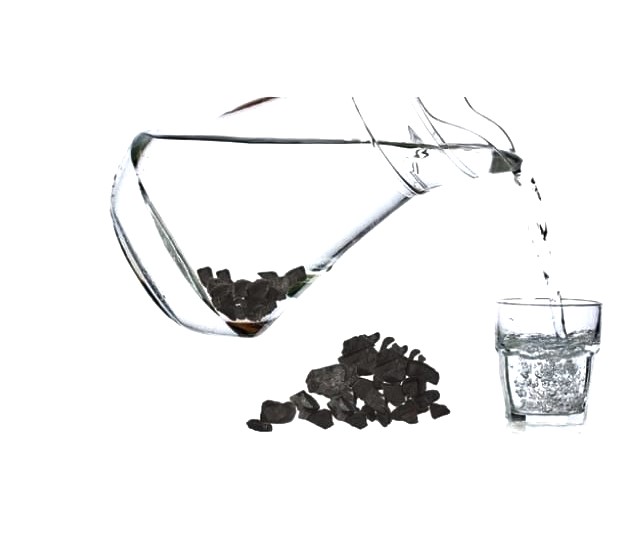 Šungitová drť 1kg  3-5mm