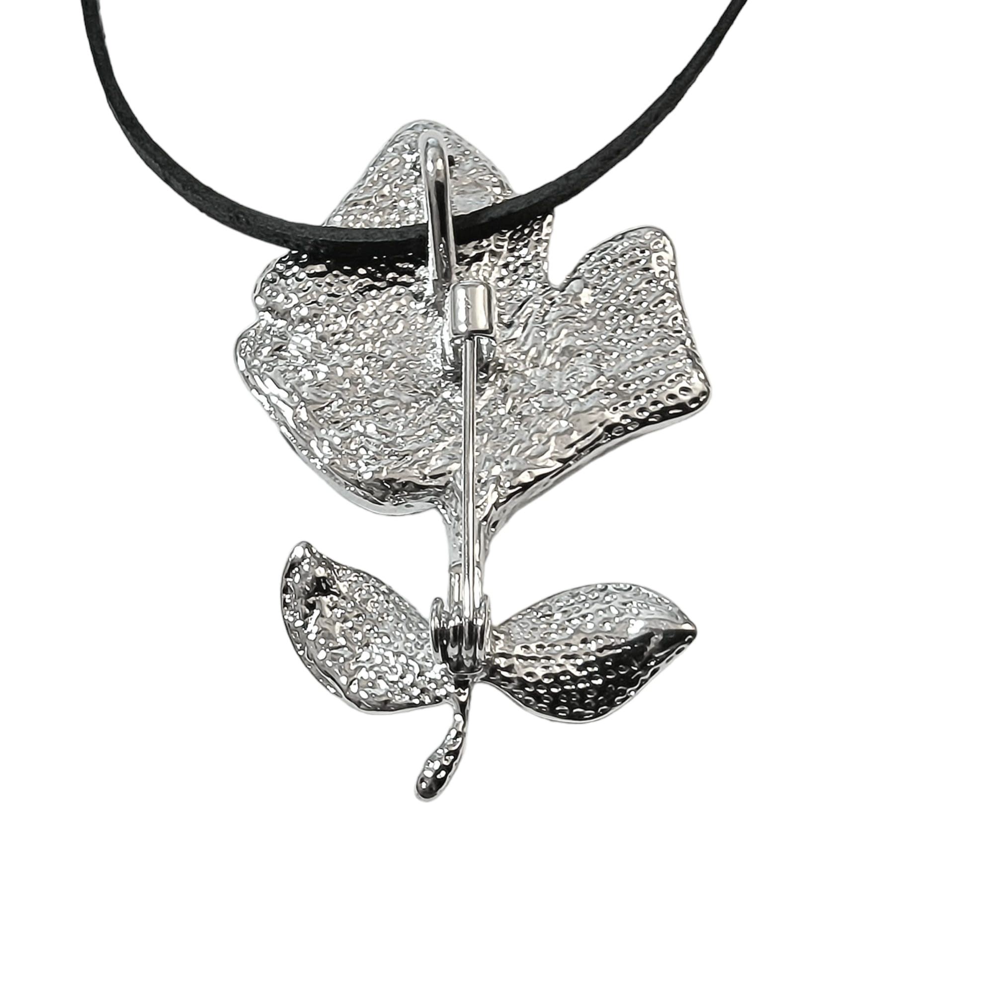 Růže brož i přívěsek s perletí Paua