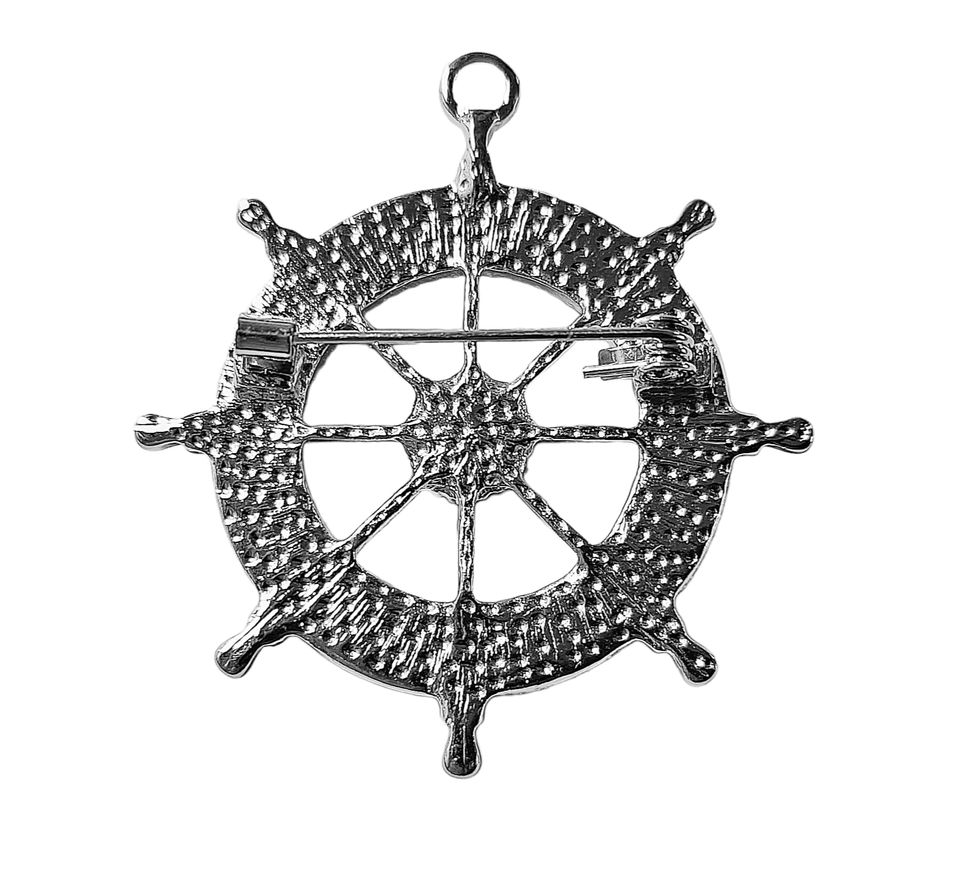 Brož lodní kormidlo s perletí Paua