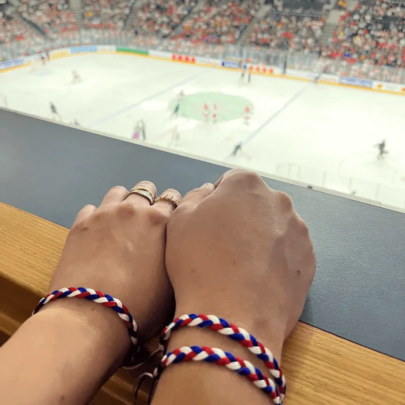 Náramek trikolora Fandíme Česku