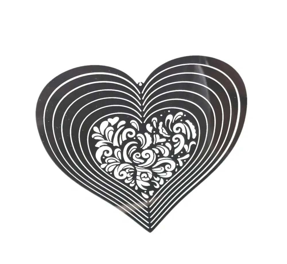 Feng shui spirála Srdce ozdobené