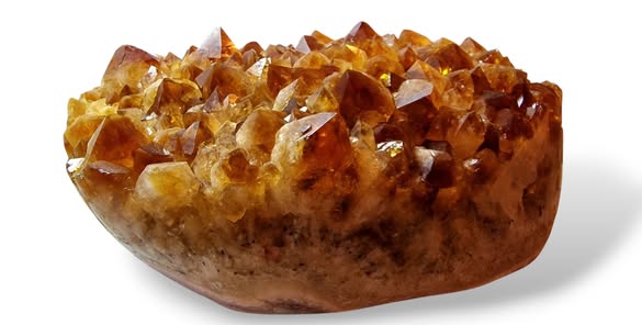 Citrín drúza velká ,váha 2,600kg