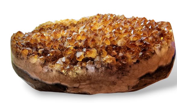 Citrín drúza velká ,váha 5,000kg