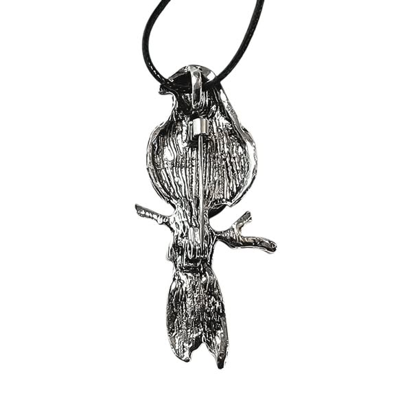 Papoušek brož i přívěsek s perletí Paua