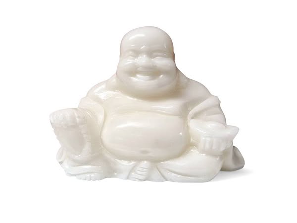 Buddha velký váha cca 2,200 kg - Jadeit bílý