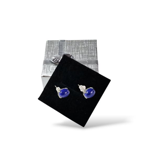 Lapis lazuli náušnice ovál