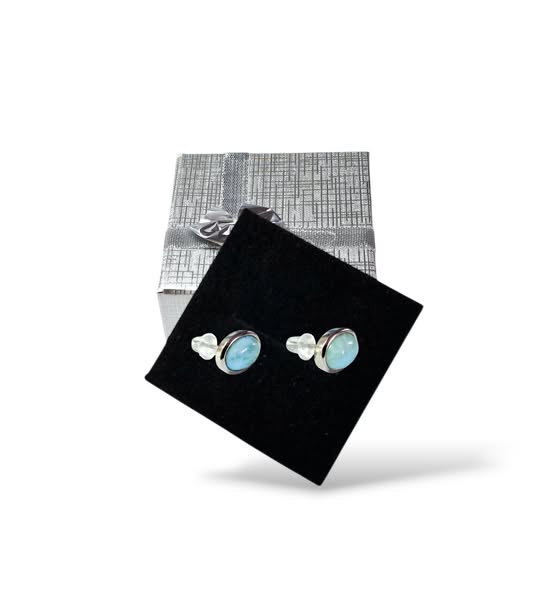 Larimar naušnice ovál 