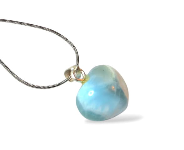 Larimar srdíčko přívěsek 4,54g