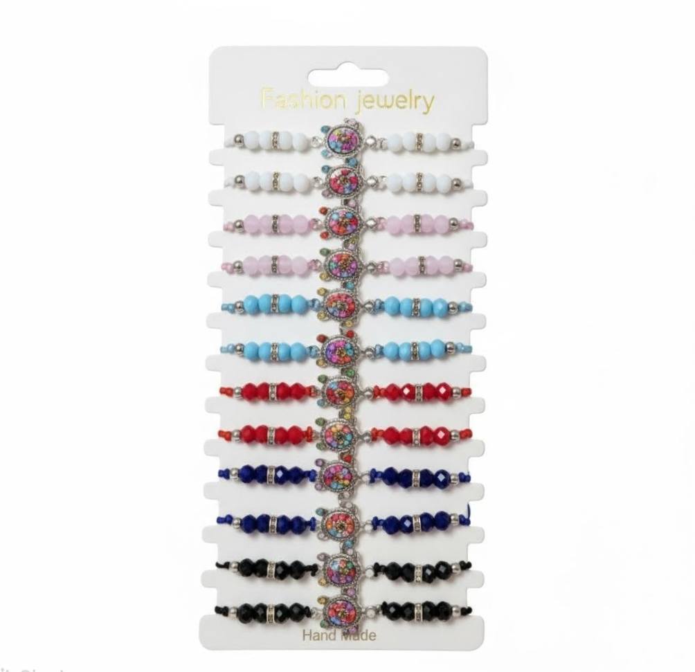 Náramky želva barevné 12ks