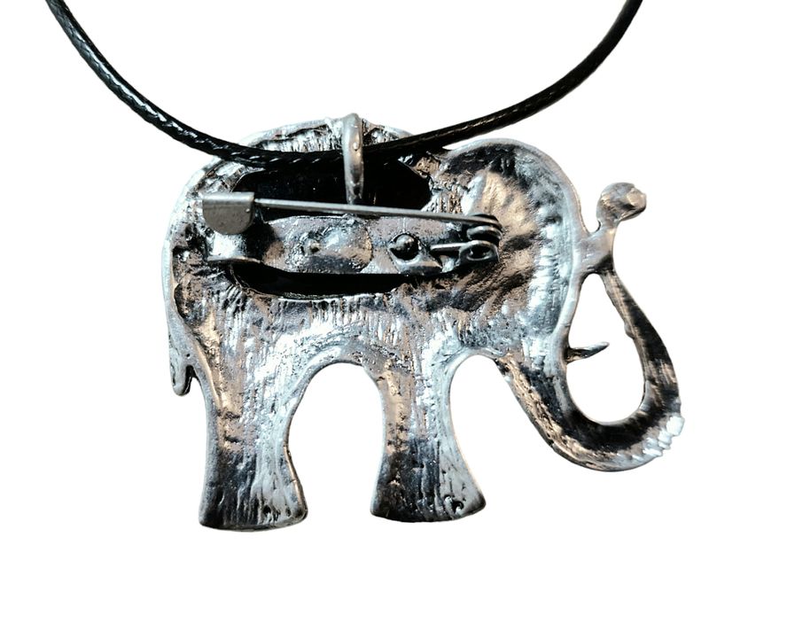 Slon brož i přívěsek s perletí Paua