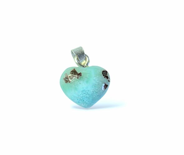 Larimar srdíčko maličké přívěsek 2,50 g
