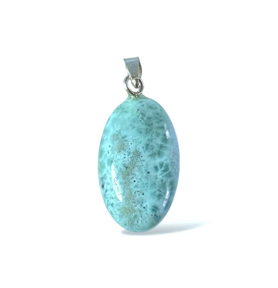 Larimar přívěsek ovál,  AA jakost 5,98 g