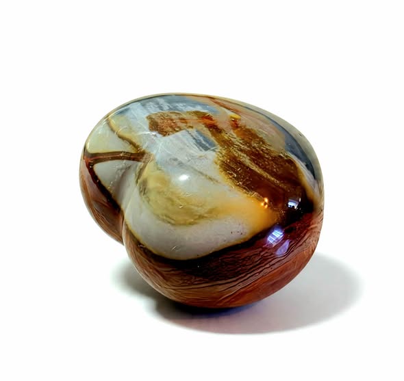Jaspis polychrom srdce vel. 6,5 x 7,4 x 4,7 cm