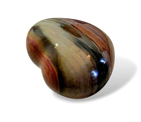 Jaspis polychrom srdce vel. 6,3 x 7,3 x 4,4 cm