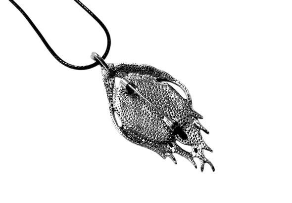 Brož i přívěsek pírko s perletí  Paua