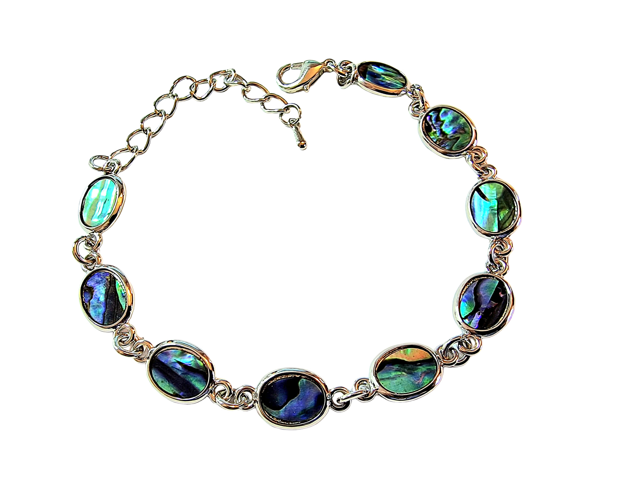 SET Paua: Náramek + náušnice ovál