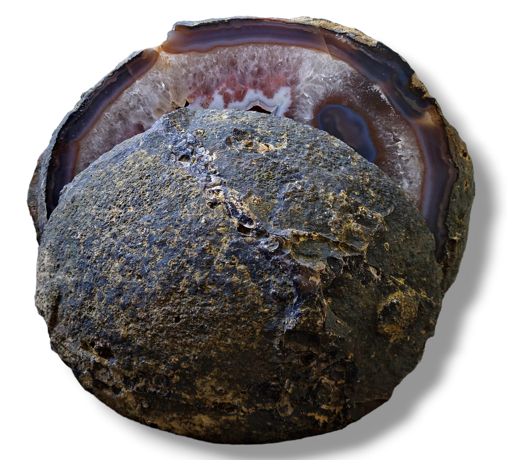 Achát  geoda pár 10kg - výběrový kus