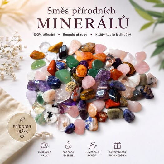 Sbírka minerálů směs 1 kg, S-M