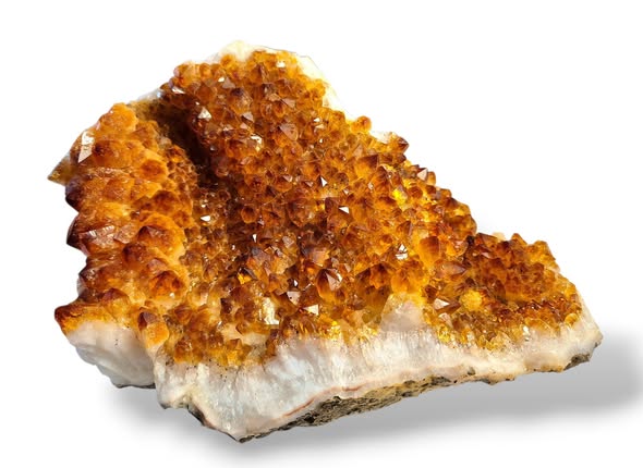 Citrín drúza velká  ,váha 4,442kg