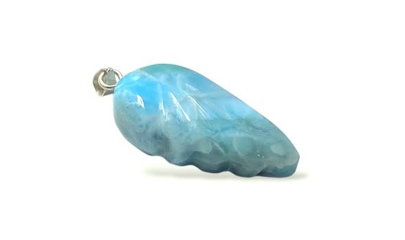 Larimar  přívěsek andělské křídlo , váha 8,20g