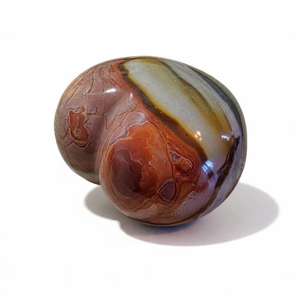 Jaspis polychrom srdce vel. 6,5 x 7,4 x 4,7 cm