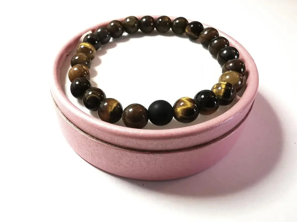 SET: Tygří oko + láva + dárková krabička