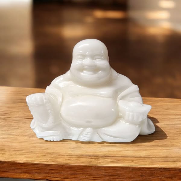 Buddha velký váha cca 2,200 kg - Jadeit bílý