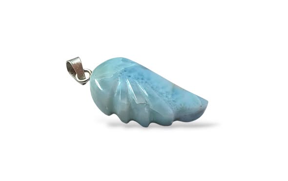 Larimar  přívěsek andělské křídlo , váha 5,47g