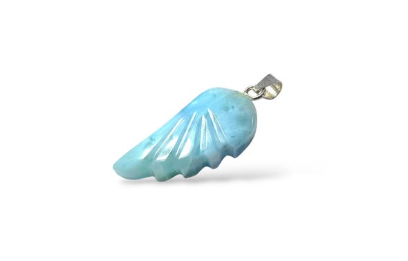 Larimar  přívěsek andělské křídlo , váha 4,42g