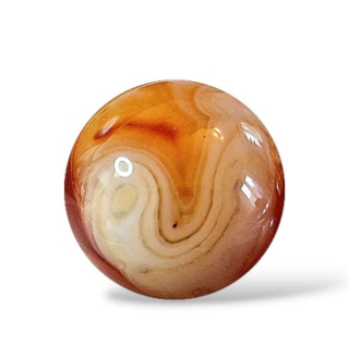 Achát barevný koule  - Madagaskar vel.3,6cm , č.7