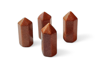 Sluneční kámen (syntetický) špice malé vel.3,5x1,5cm