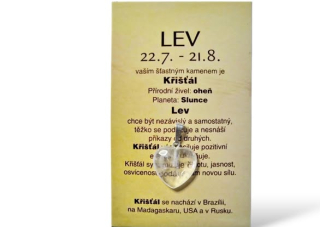 znamení zvěrokruhu LEV - srdíčko