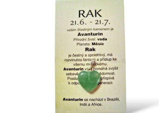 znamení zvěrokruhu RAK - srdíčko