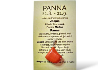 znamení zvěrokruhu PANNA - kamínek