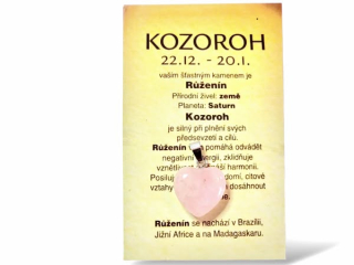 znamení zvěrokruhu KOZOROH - srdíčko