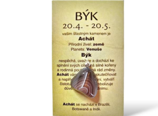 znamení zvěrokruhu BÝK -kamínek