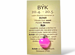 znamení zvěrokruhu BÝK - srdíčko růžové