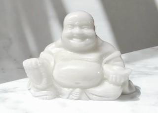 Buddha velký váha cca 2,200 kg - Jadeit bílý