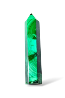 Malachit špice č.3 ,vel. 7,2x1,2cm