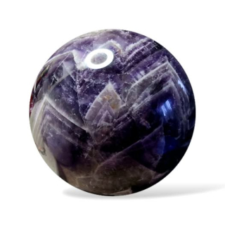 Ametyst Chevron koule vel.6,9cm